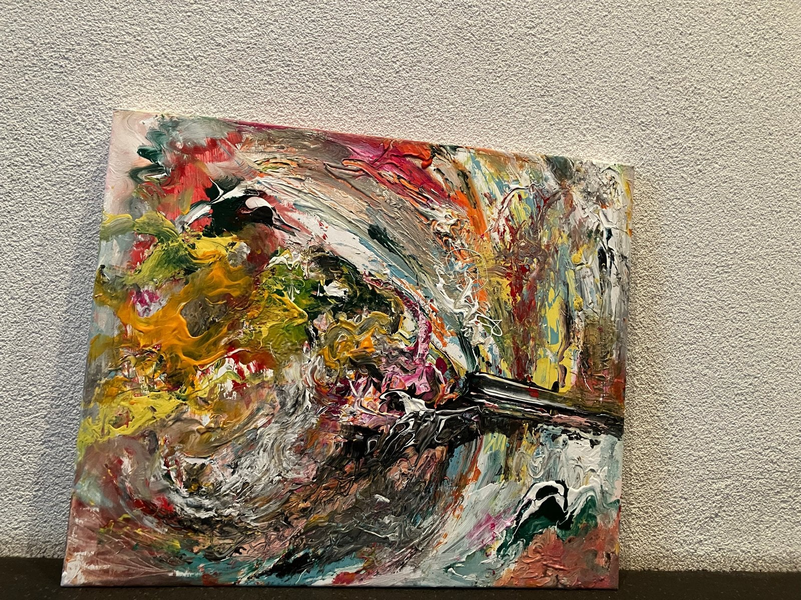 Abstract Acryl Schilderij - Jacob Klaster, Antiek en Kunst, Ophalen