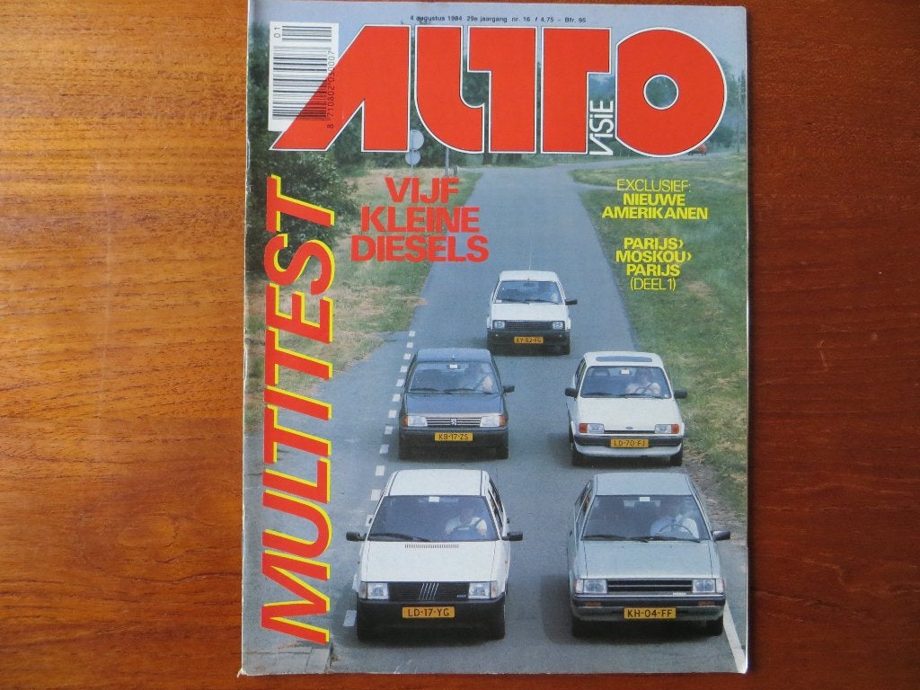 Autovisie 16 1984 Parijs-Moskou (dl 1), 205 Uno, Fiesta, Ophalen of Verzenden, Nieuw, Ford