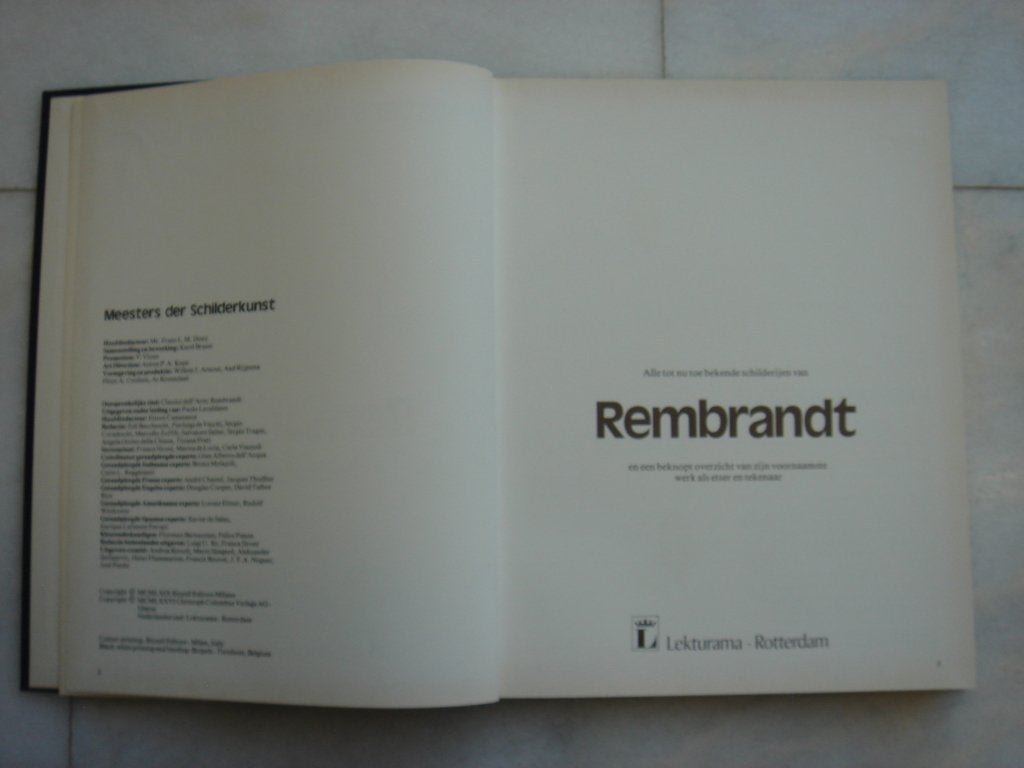 Rembrandt Meesters der Schilderkunst, Boeken, Ophalen of Verzenden, Gelezen, Schilder- en Tekenkunst