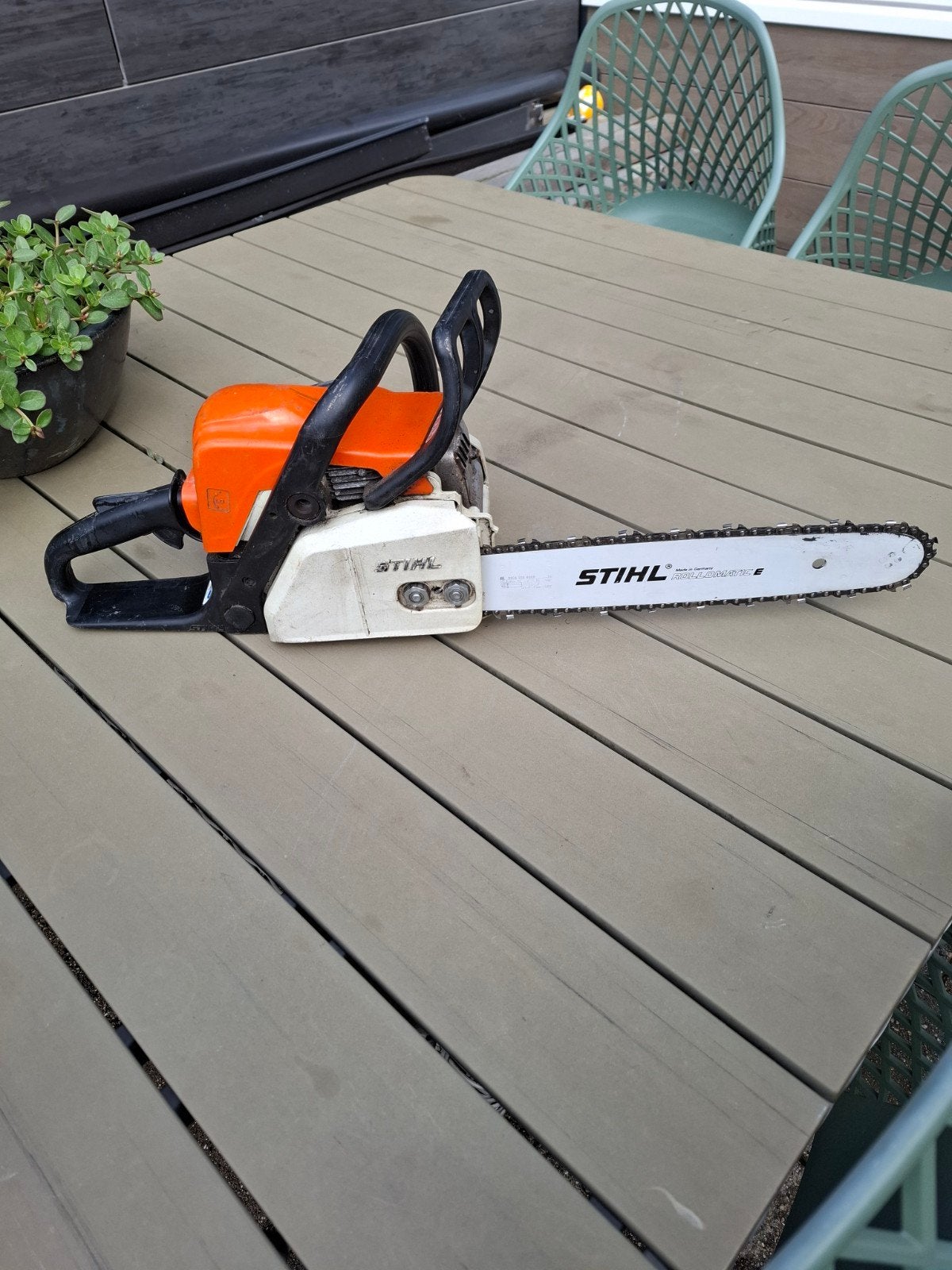 stihl motor kettingzaag. stihl ms 180, Ophalen, Gebruikt, Overige soorten, STIHL