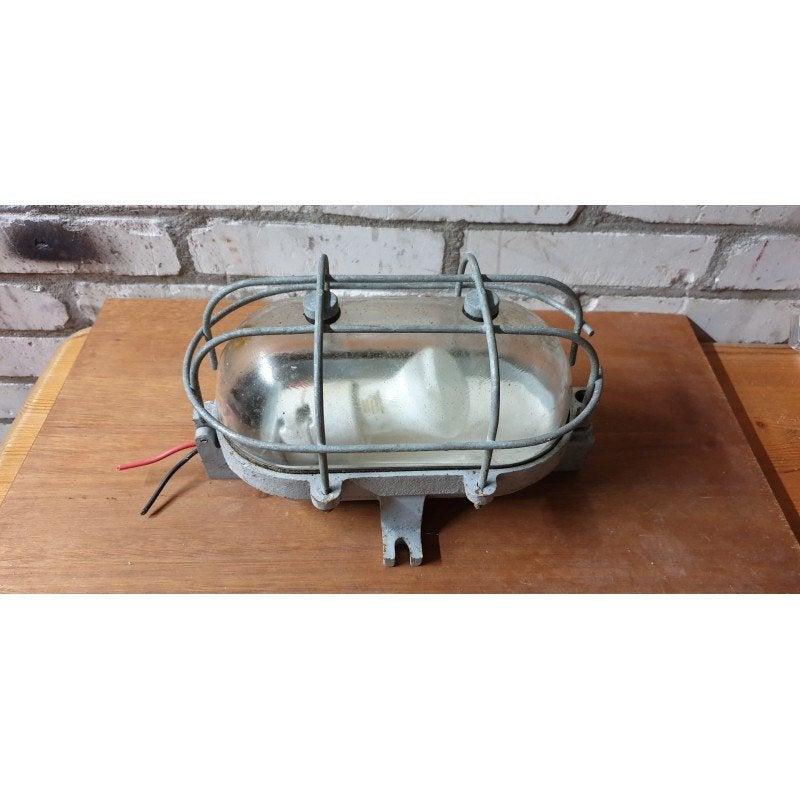 Oude industriële muurlamp, Ophalen of Verzenden