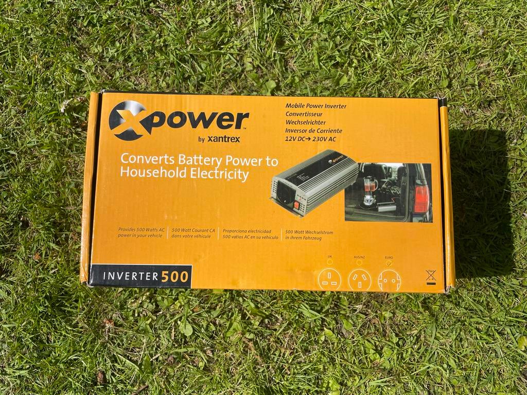 Xpower Omvormer 12V naar 230V 500W - Auto/Camper, Ophalen of Verzenden, Nieuw
