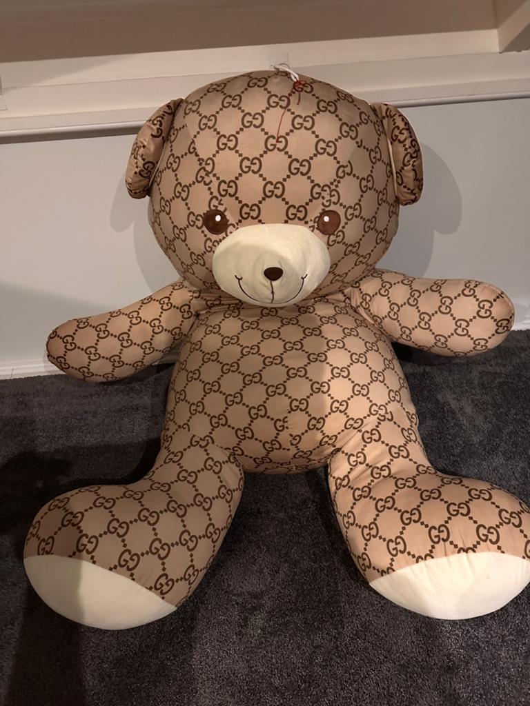 Grote Gucci beer knuffel, Ophalen, Zo goed als nieuw, Stoffen beer, Overige merken