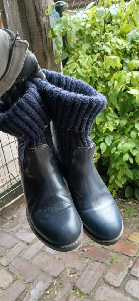 Tommy Hilfiger kort kaplaarsje mt 37, Ophalen, Blauw, Lage of Enkellaarzen, Gedragen