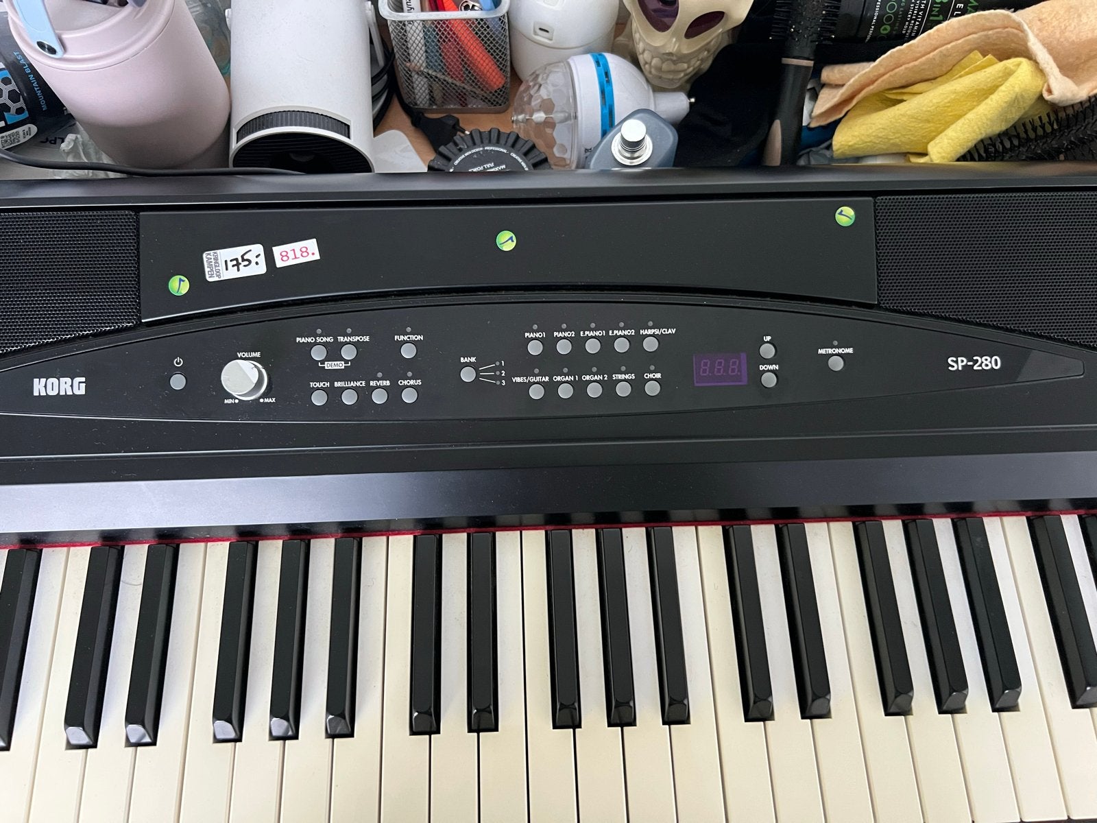 Korg SP-280 Digitale Piano - Inclusief Elektronische Kabel, Ophalen, Gebruikt, 88 toetsen, Korg