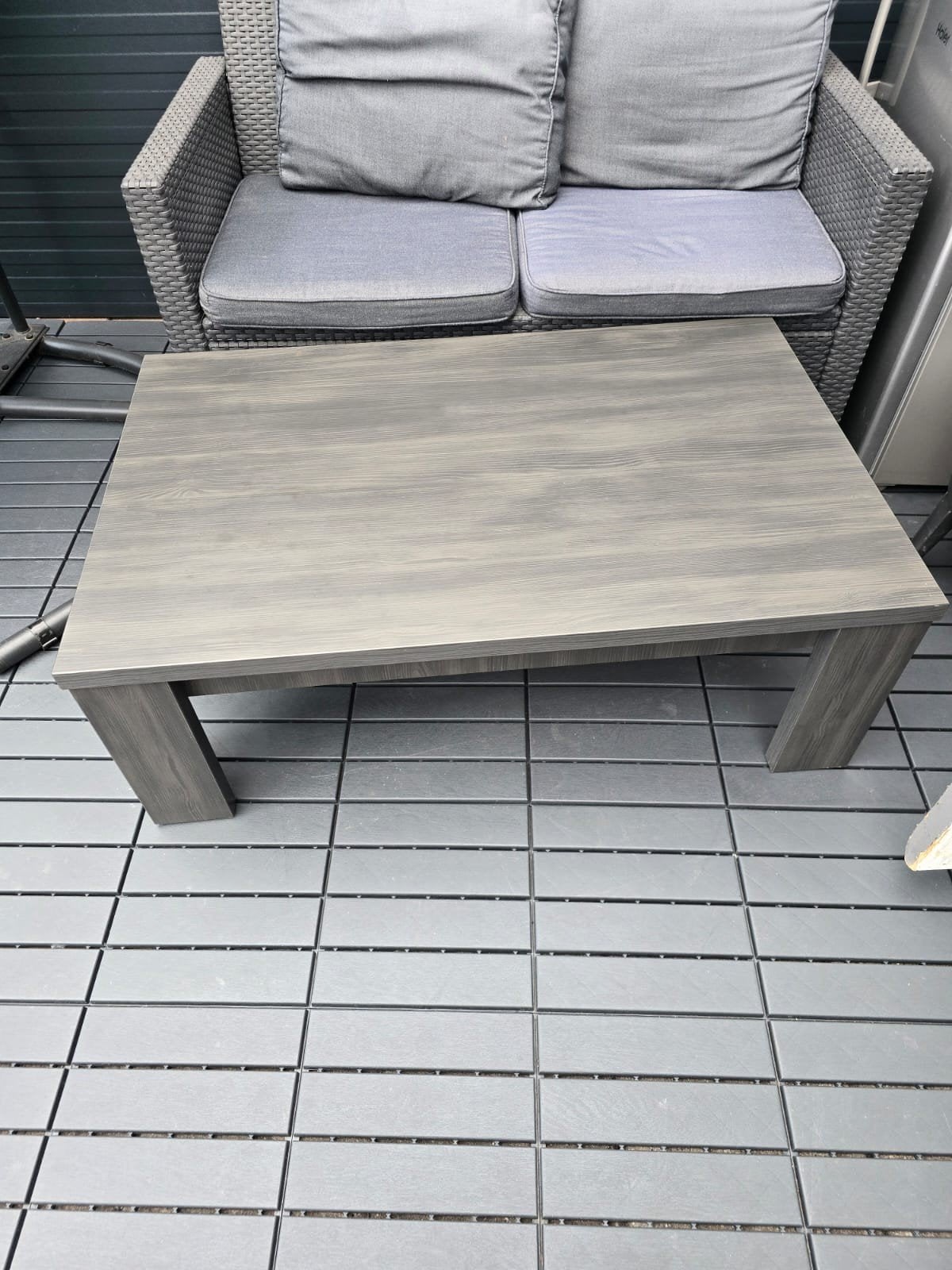 Stijlvolle salontafel 70x110x40cm, Tuin en Terras, Ophalen, Gebruikt, Rechthoekig, Hout
