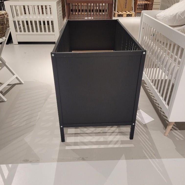 Puck Element Babybed Beuken Zwart 60 x 120 cm, Ophalen, Zo goed als nieuw, Ledikant