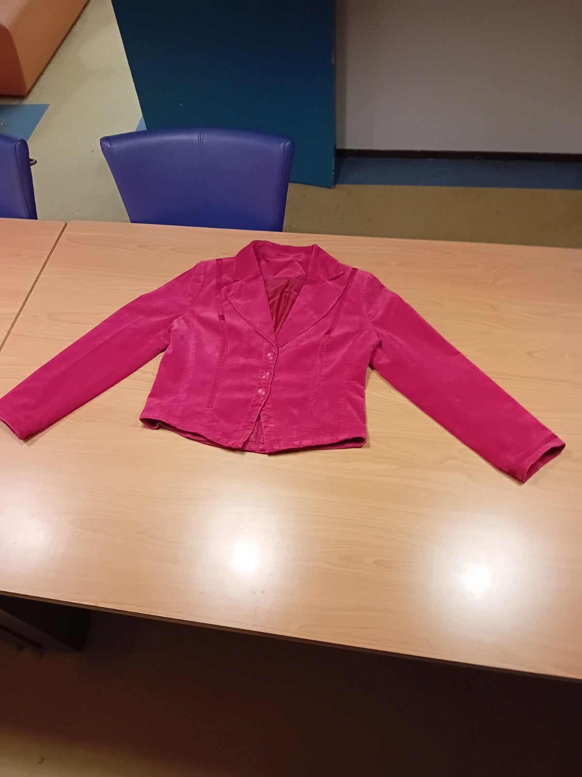Velours colbert maat 40, Ophalen, Zo goed als nieuw, Maat 38/40 (M), Roze