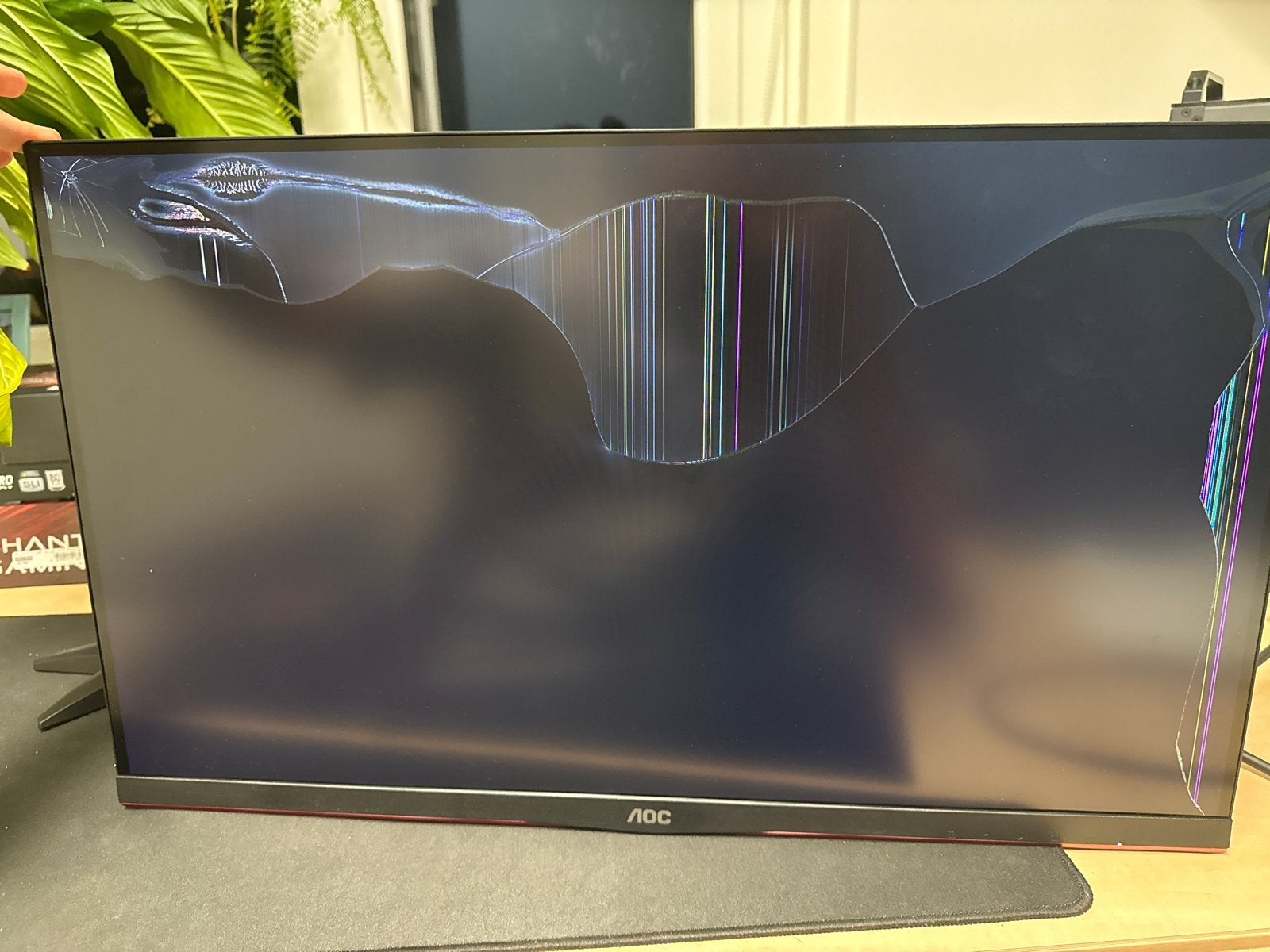 Defecte AOC 27G4XED monitor - Zonder accessoires, Gaming, IPS, Full HD, DisplayPort