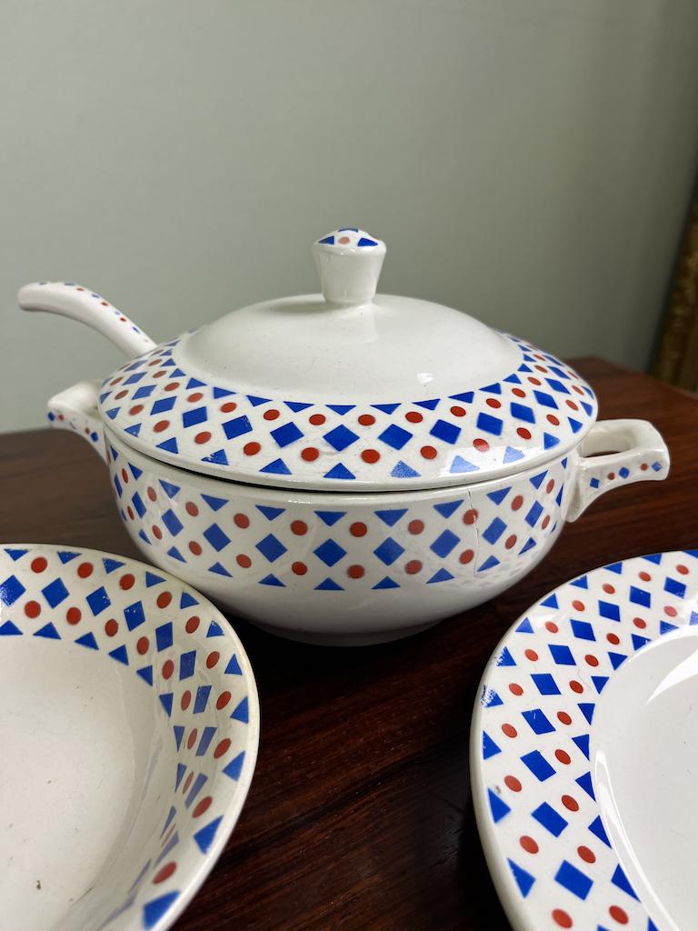 Vintage servies Nimy Belgie (25 delig), Antiek en Kunst, Ophalen of Verzenden