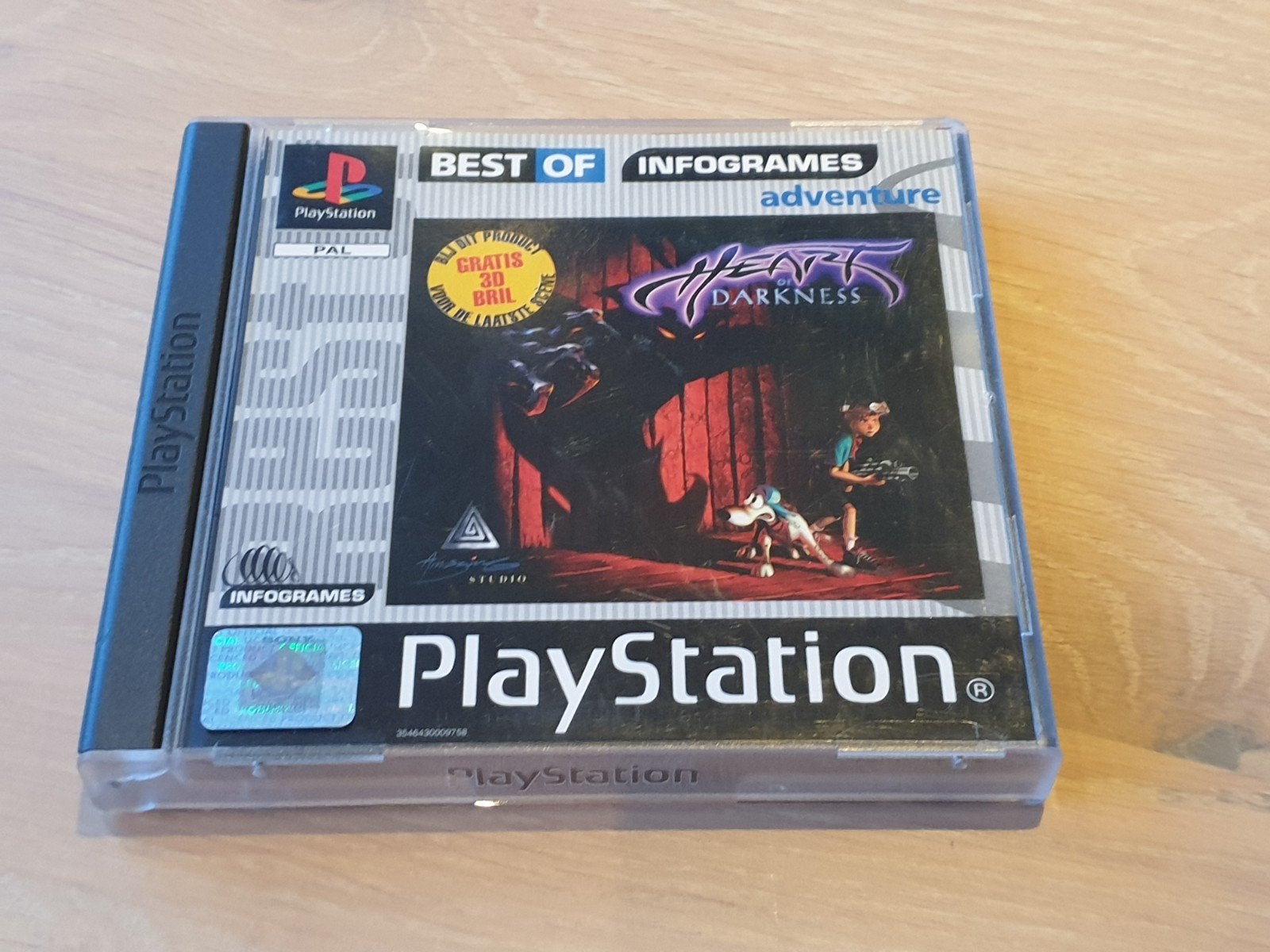 Heart of Darkness PlayStation 1 met 3D bril, Avontuur en Actie, 1 speler, Ophalen of Verzenden, Zo goed als nieuw