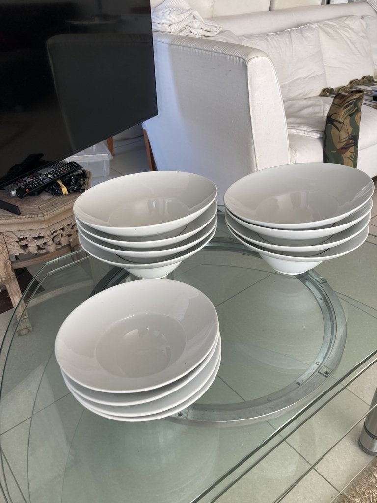 pasta - SOEP SCHALEN MAG NU WEG schalen 8x + 4ST, Ophalen, Overige stijlen, Porselein, Schaal of Schalen