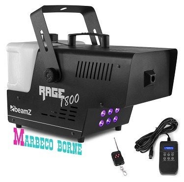 Rookmachine met LED, Smoke machine 1800W, afstandsbediening