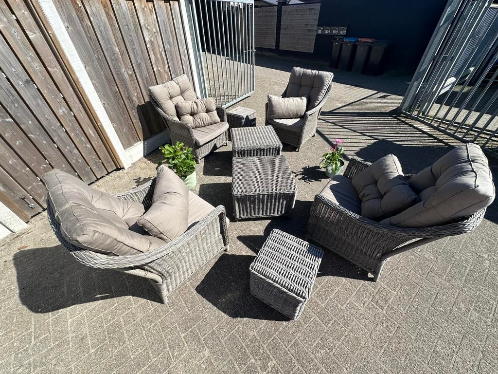 Mooie overcomplete set AppleBee - 8 delig, Ophalen, 4 zitplaatsen, Gebruikt, Loungeset