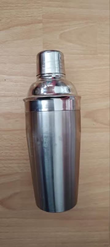 Cocktailshaker 3-delig RVS 750 ml - Nieuw, Ophalen of Verzenden, Nieuw, Metaal, Zilver