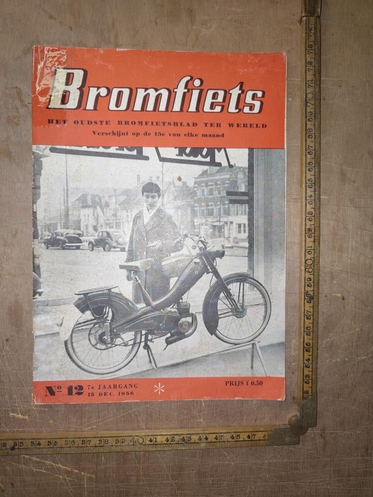 Maandblad Bromfiets uit 1956, Ophalen of Verzenden, Gebruikt
