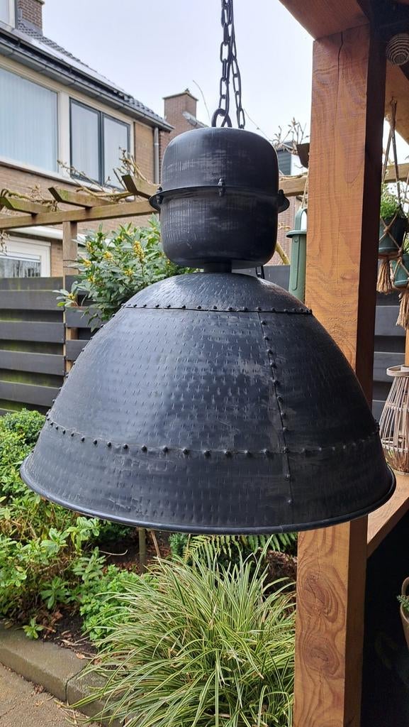 Industriële hanglamp - 50 euro! Goede staat, Ophalen, Gebruikt, 50 tot 75 cm, Metaal