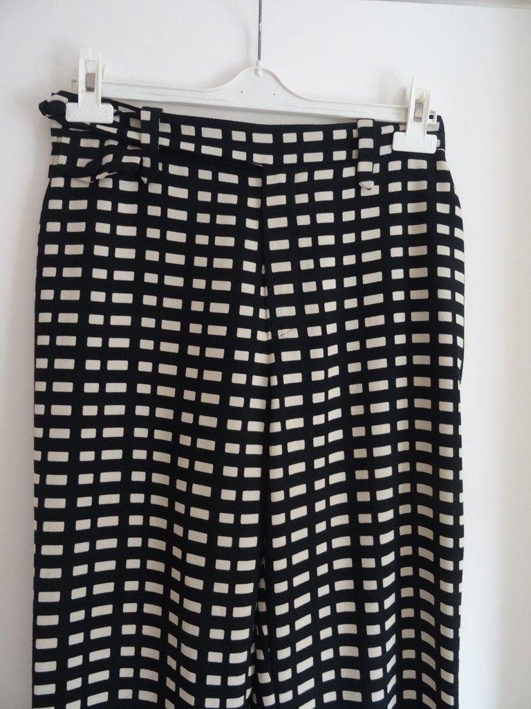 Vanilia pantalon mt 42 model : check liner, Verzenden, Vanilia, Zwart, Maat 42/44 (L)