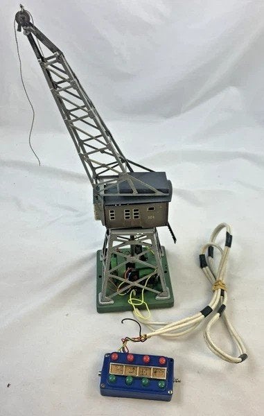 Märklin H0 451 elektrische kraan met besturing vintage model, Coolsingel 104, 3011 AG Rotterdam, Netherlands, Wisselstroom, Gebruikt