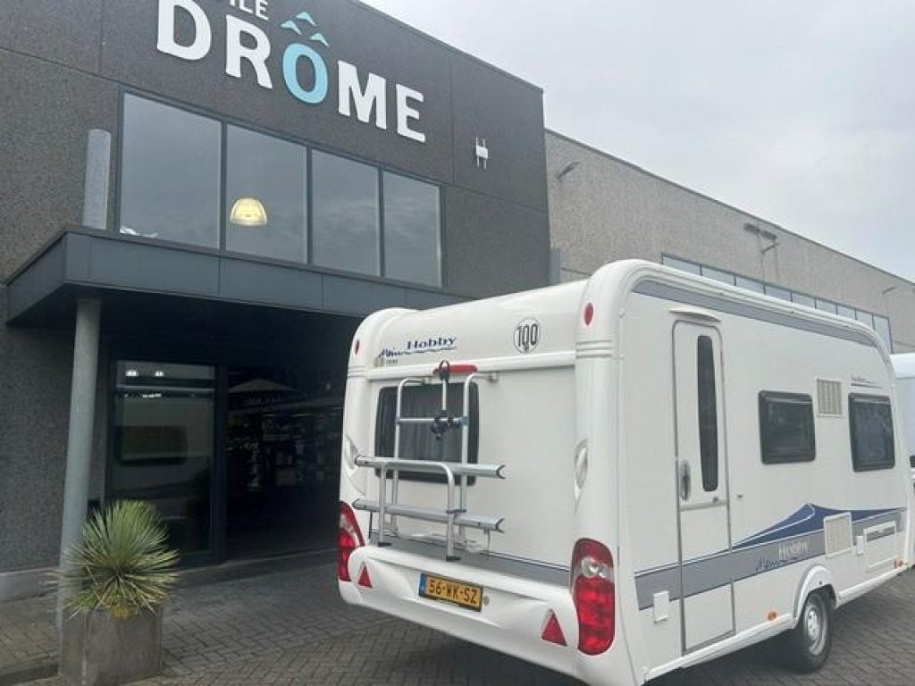 Hobby Excellent 440 SF VOORTENT + LUIFEL +FIETSE, Hobby, Dwarsbed, Bedrijf, Treinzit