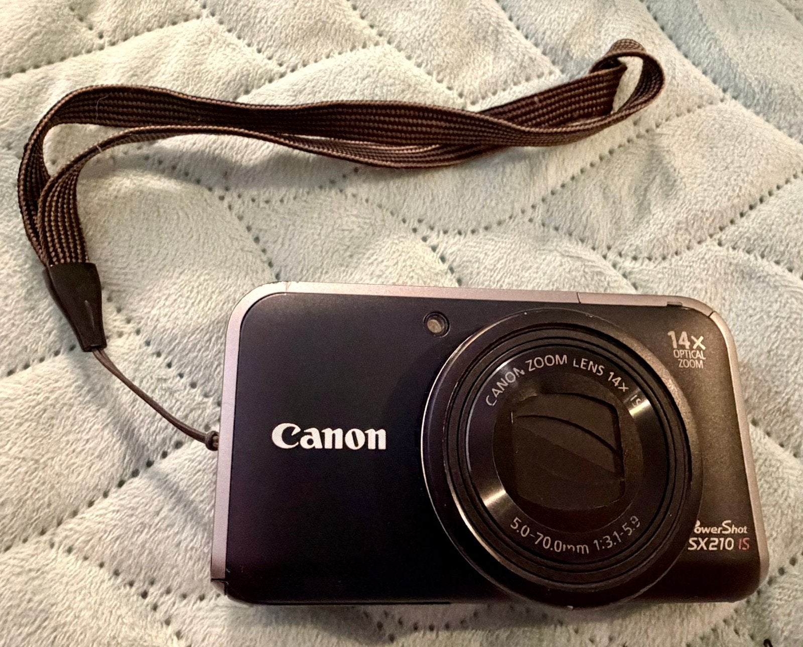 Canon PowerShot SX210 IS digitale compact camera, 14 megapixels, Gebruikt, USB-kabel, Canon