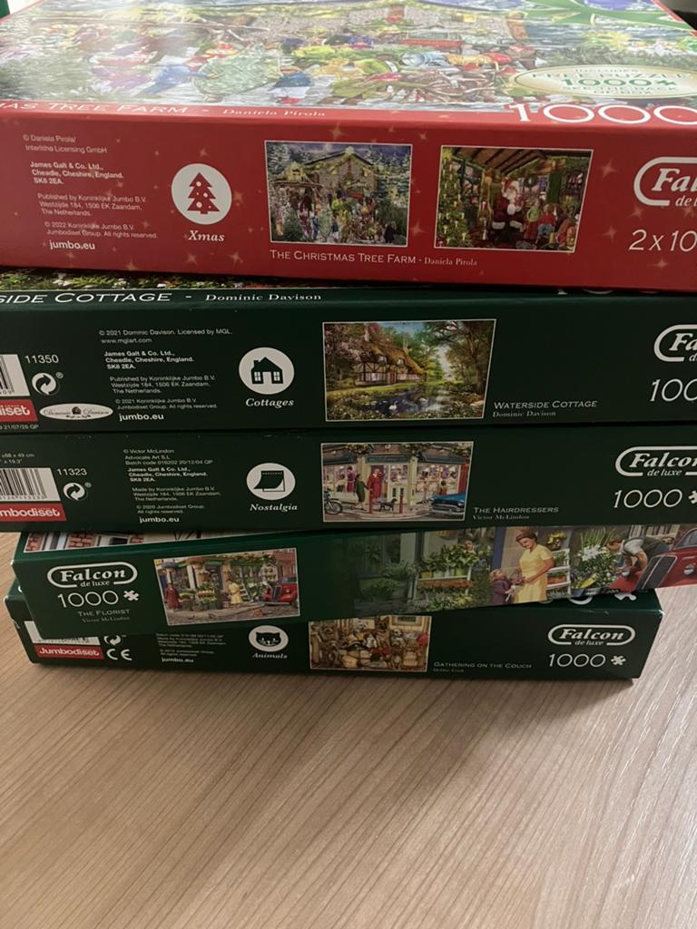 Veel falcon puzzels, Hobby en Vrije tijd, Ophalen of Verzenden, 500 t/m 1500 stukjes, Zo goed als nieuw