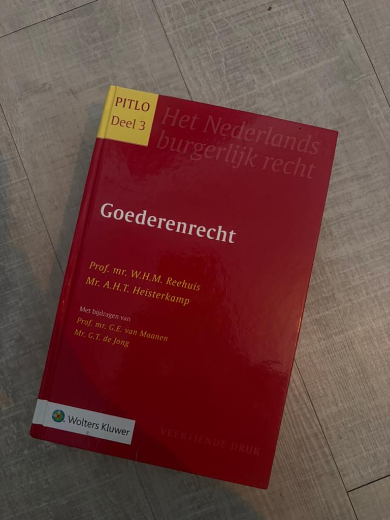 Pitlo 3 - Goederenrecht, Boeken, Studieboeken en Cursussen, Ophalen of Verzenden, Nieuw, WO