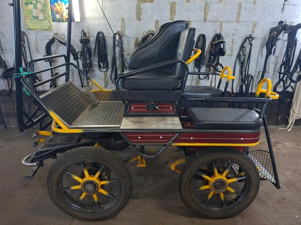 Recreatie/men/marathon wagen- enkel en dubbelspan., Dieren en Toebehoren, Rijtuigen en Koetsen, Gebruikt, Marathonwagen, Paard of Pony