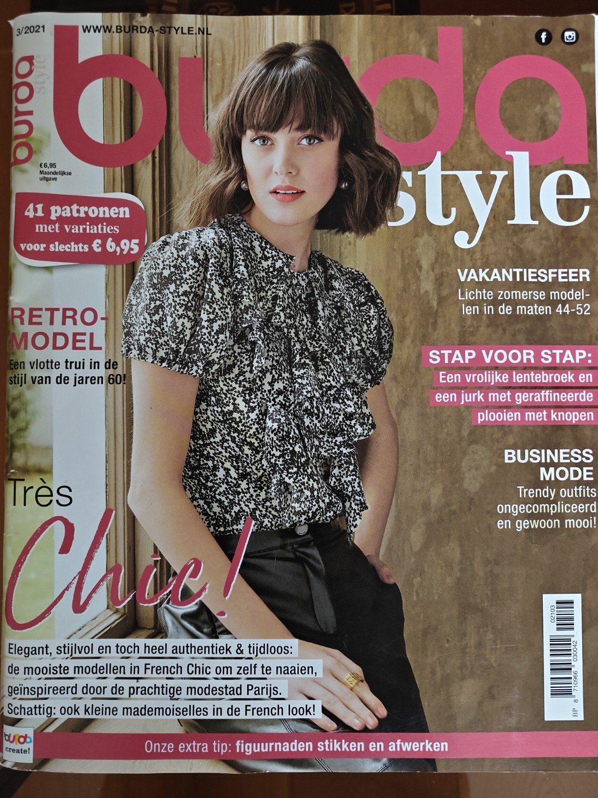 Burda Style magazine 3/2021, Hobby en Vrije tijd, Kledingpatronen, Ophalen, Zo goed als nieuw, Vrouw, Burda