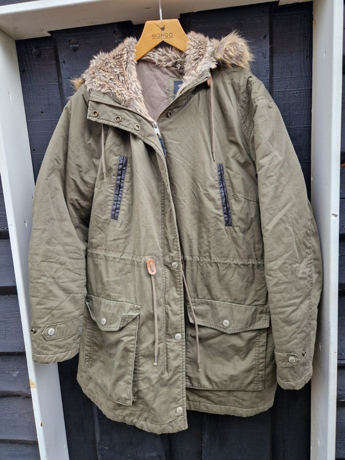 KAKI JAS MAAT 46, Kleding | Dames, Jassen | Winter, Ophalen of Verzenden, Zo goed als nieuw, Maat 46/48 (XL) of groter, Groen