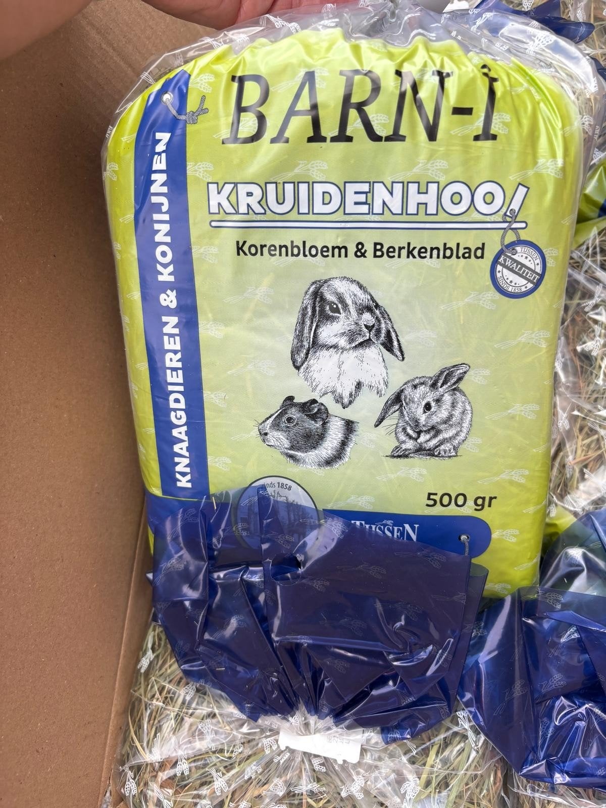 BARN-I kruidenhooi 6x500 gram korenbloem & berkenblad, Ophalen of Verzenden, Nieuw, Verzorging