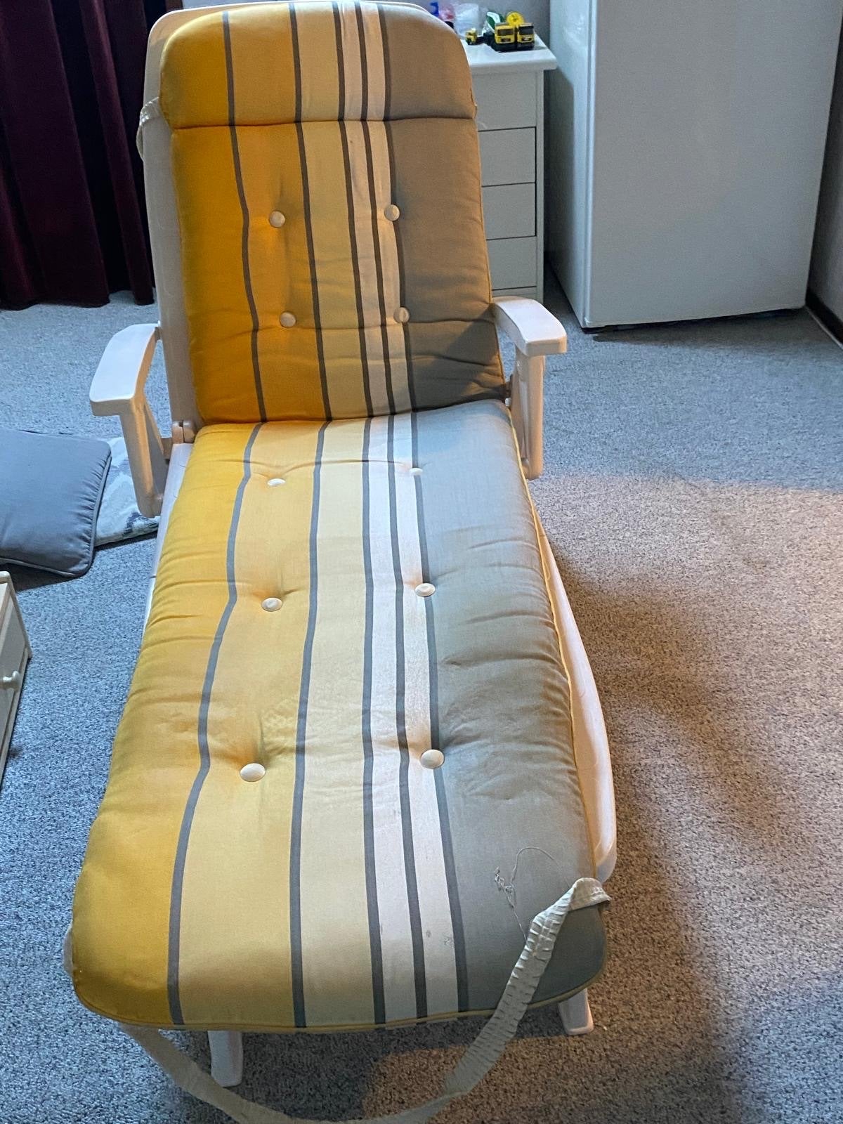 Ligbed met kussens - verstelbaar en comfortabel, Ophalen of Verzenden, Gebruikt, Kunststof, Verstelbaar