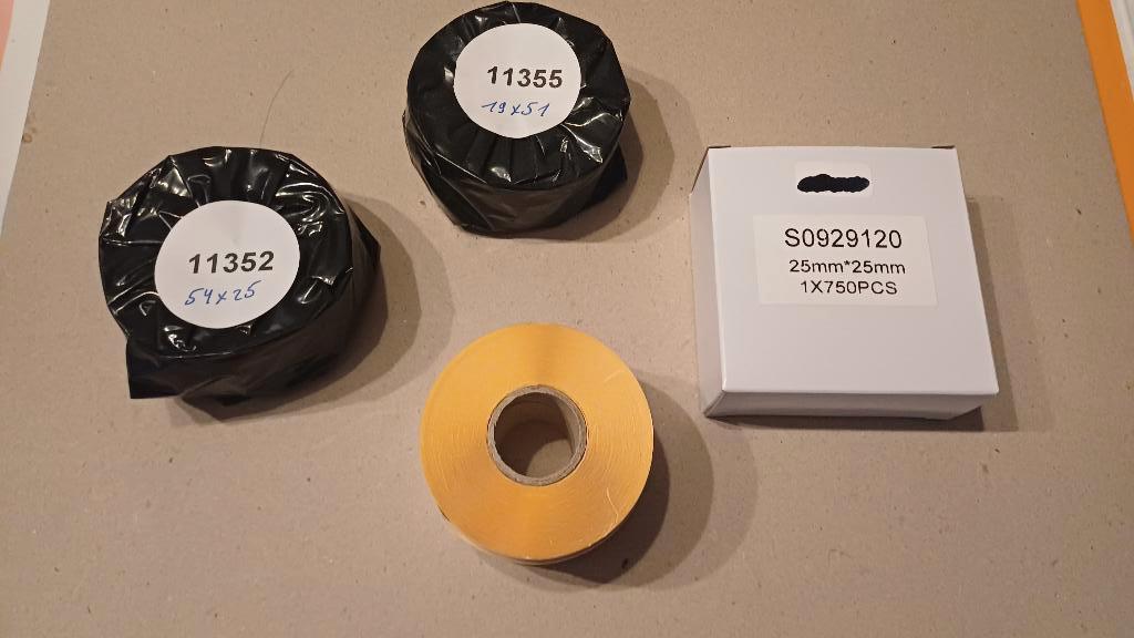 4 soorten dymo labels van het merk "123inkt" nieuw goede kwa, Dymo, Nieuw, Ophalen of Verzenden, Azerty