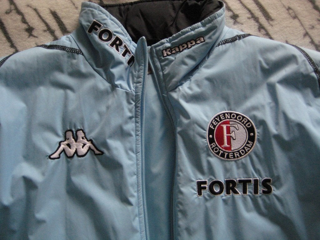 Feyenoord winterjas 2002-2003, Fortis, Kappa, maat L, Maat L, Ophalen of Verzenden, Gebruikt, Shirt