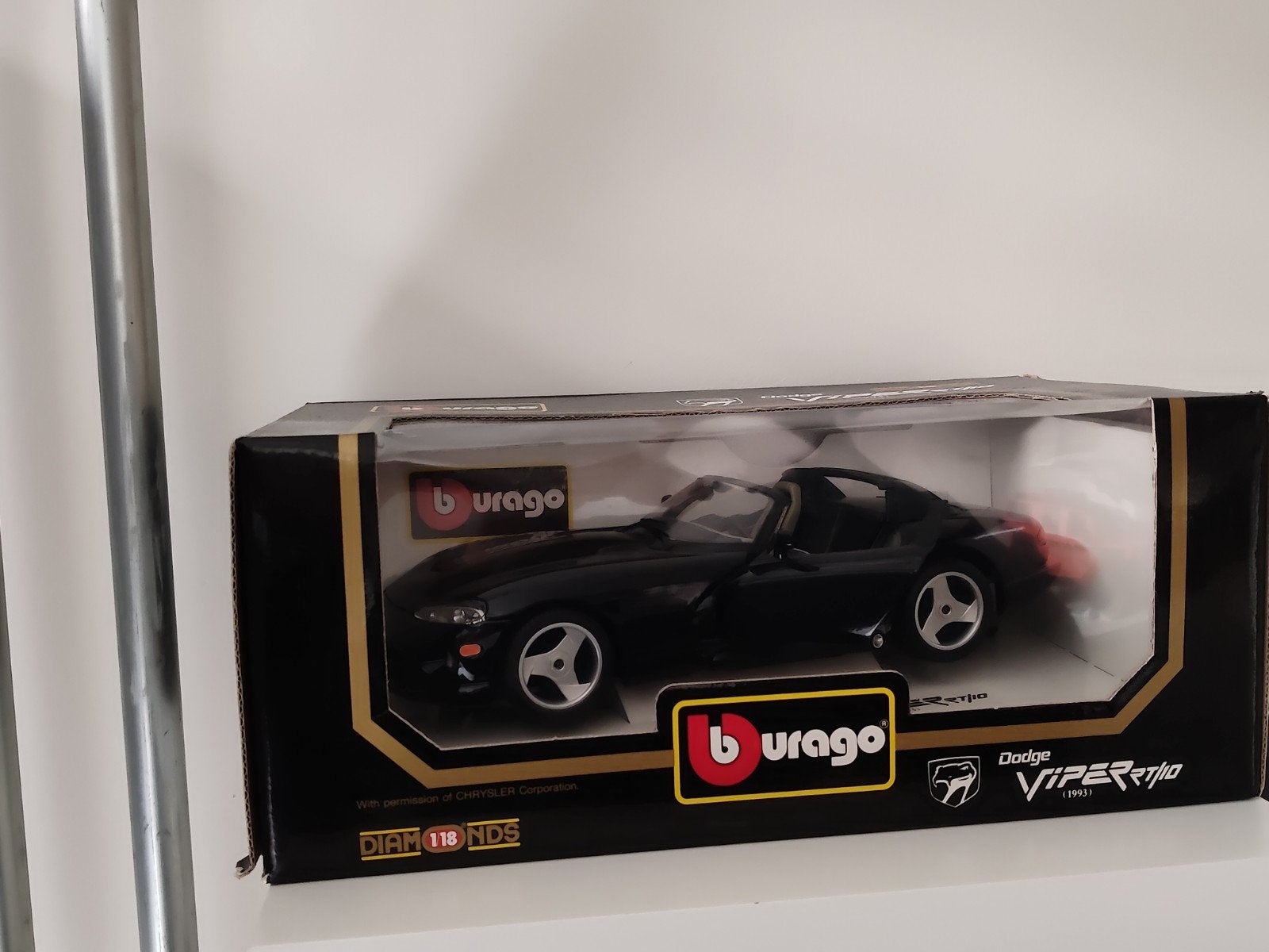 Burago Dodge Viper RT/10 (1993) - Die-cast model 1:18, Verzenden, Zo goed als nieuw, Bburago