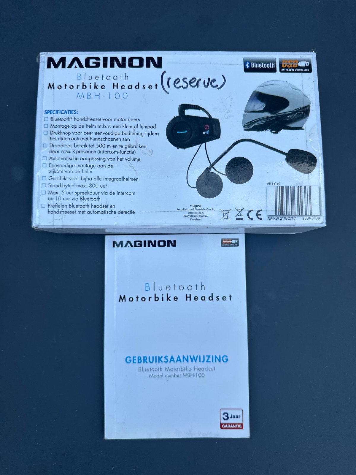 Maginon Bluetooth Motorbike Headset MBH-100, Overige merken, Heren, Ophalen of Verzenden, Nieuw zonder kaartje