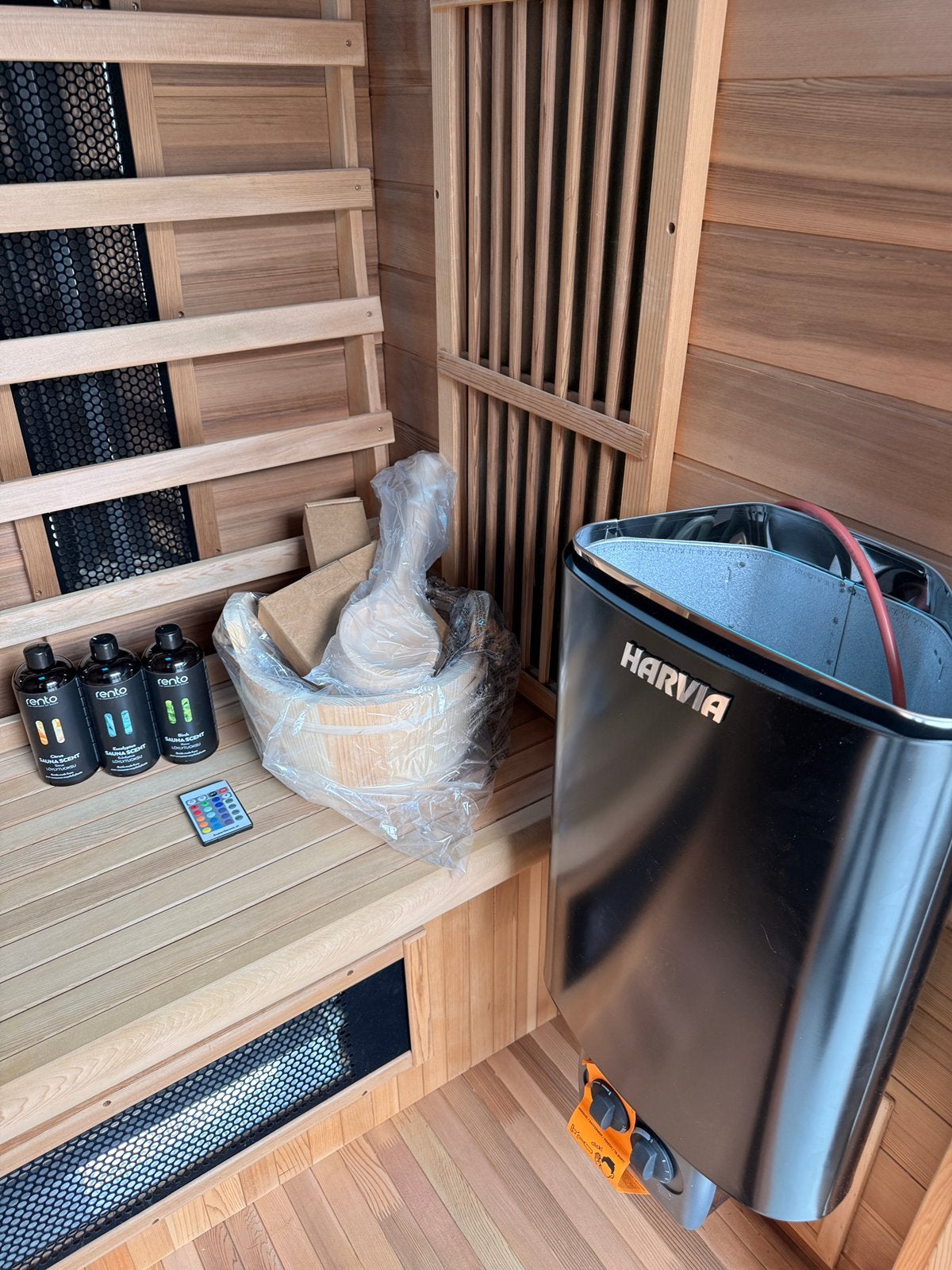 COMBI SAUNA | Infrarood + Finse sauna | GRATIS BEZORGING, Sport en Fitness, Sauna, Ophalen of Verzenden, Zo goed als nieuw, Fins of Traditioneel