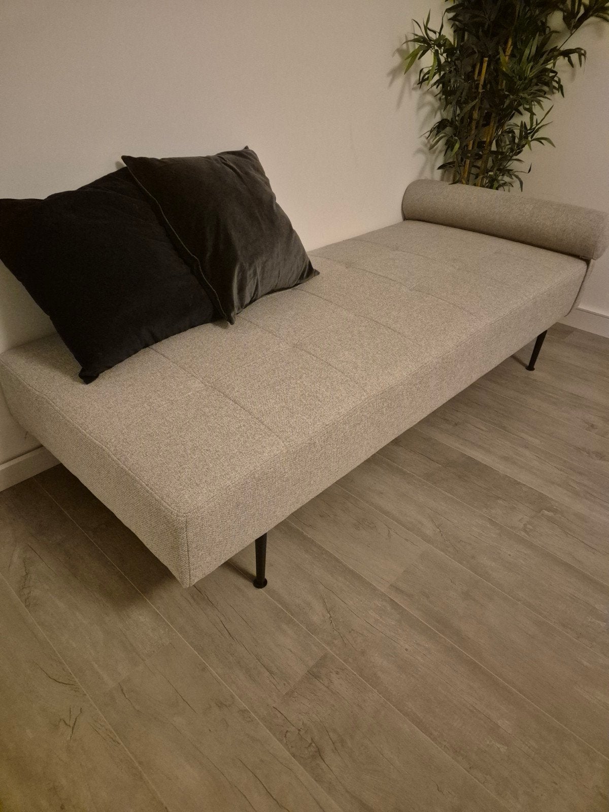 Loungebank 180x75cm, Huis en Inrichting, Ophalen, Zo goed als nieuw, Tweepersoons, Beige