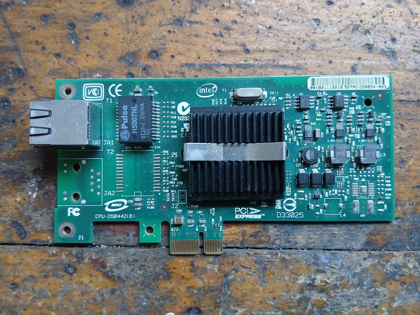 Intel PRO/1000 PT Desktop Adapter Netwerkkaart, Intern, Gebruikt, Info@intel.com, Intel