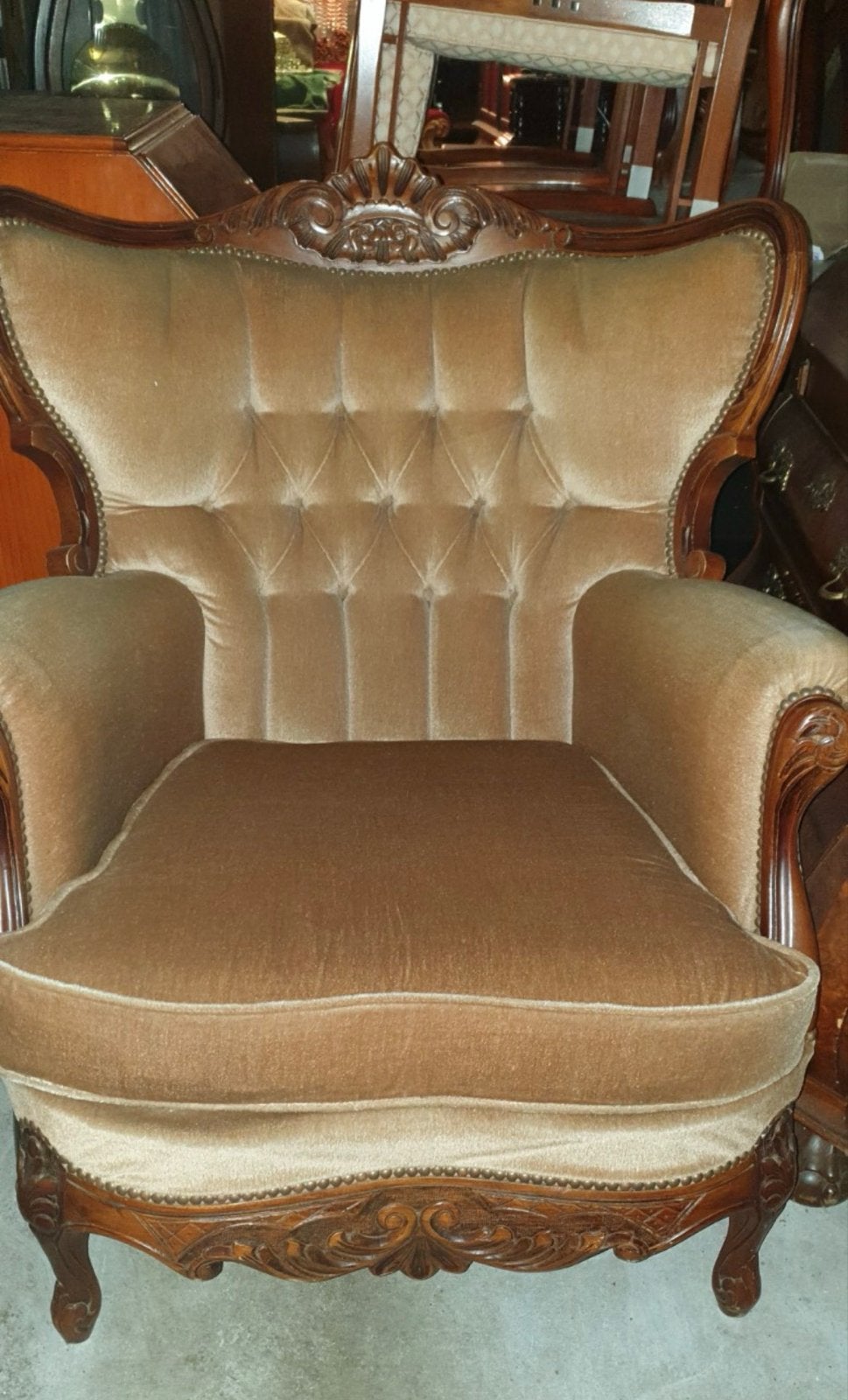 Lodewijk bank met fauteuils, Ophalen