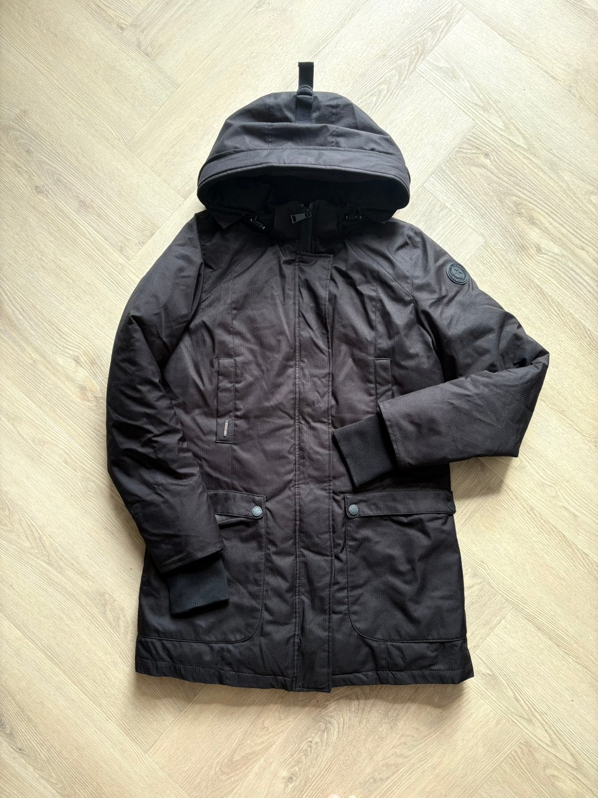 Airforce winterjas, Ophalen of Verzenden, Zo goed als nieuw, Maat 42/44 (L), Zwart