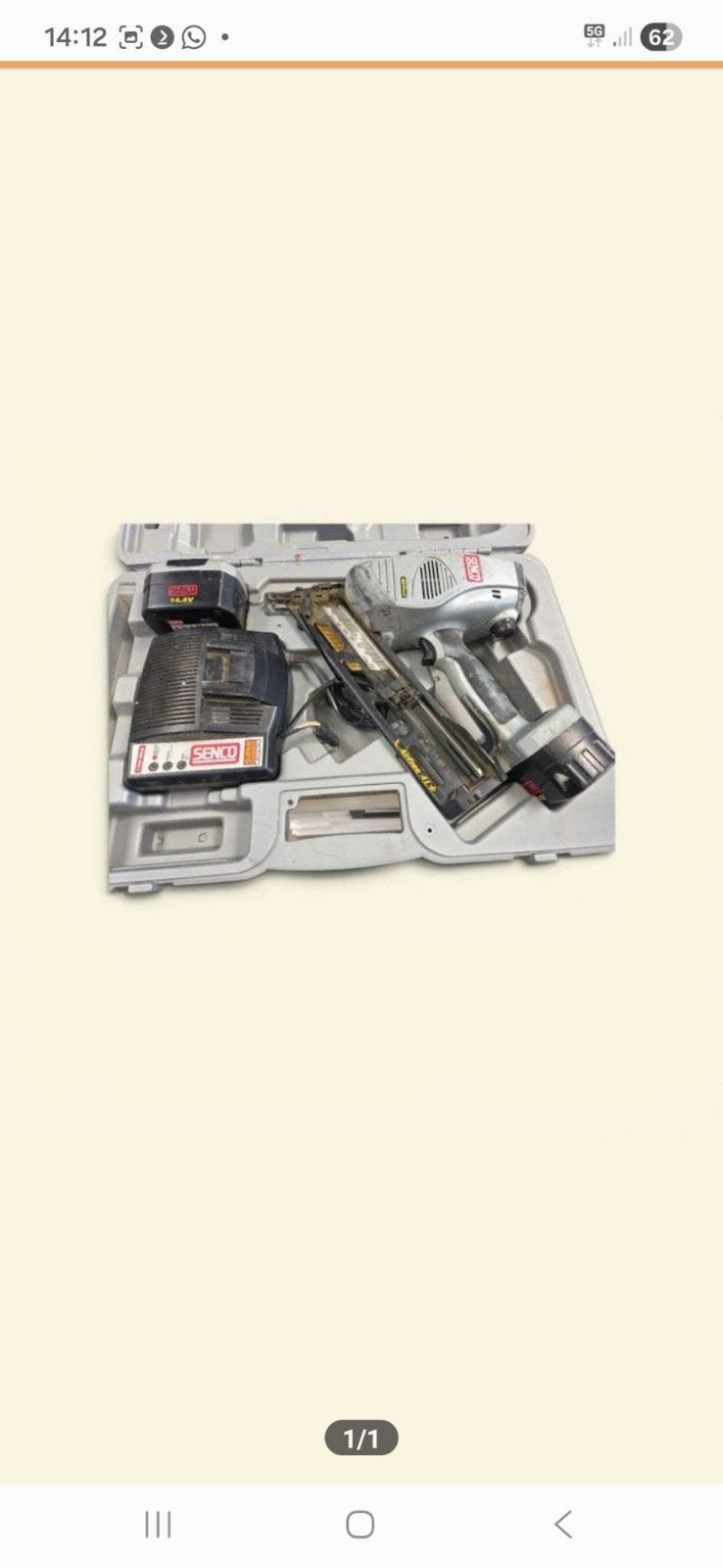 Ryobi tacker met accu en lader in koffer, Doe-het-zelf en Verbouw, Ophalen of Verzenden, Gebruikt, Tacker/nietmachine