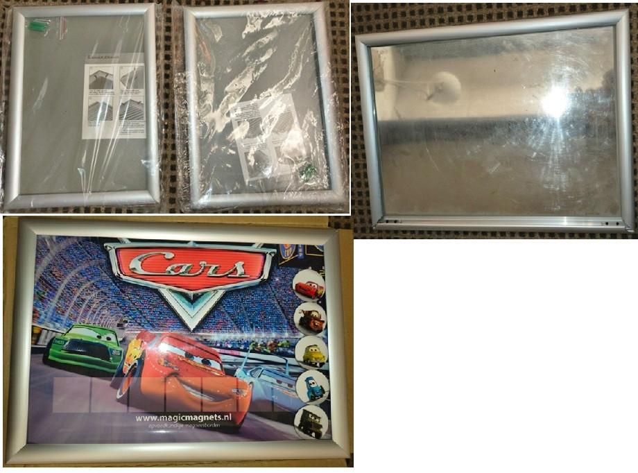 Kliklijsten A4 + A3 Posterlijsten Vouwlijsten ook magnetisch, Minder dan 50 cm, Metaal of Aluminium, Ophalen of Verzenden, Zo goed als nieuw