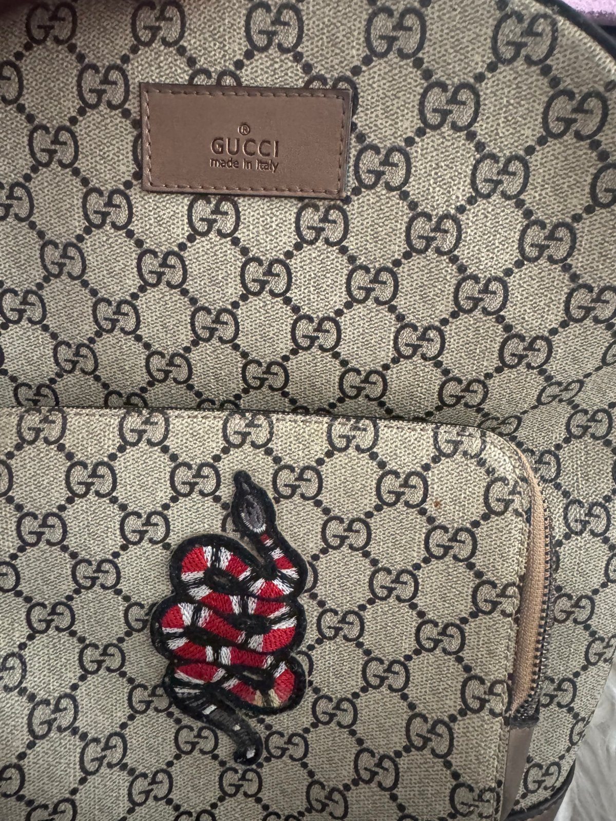 Gucci rug tasje, Ophalen of Verzenden, Zo goed als nieuw, Overige merken