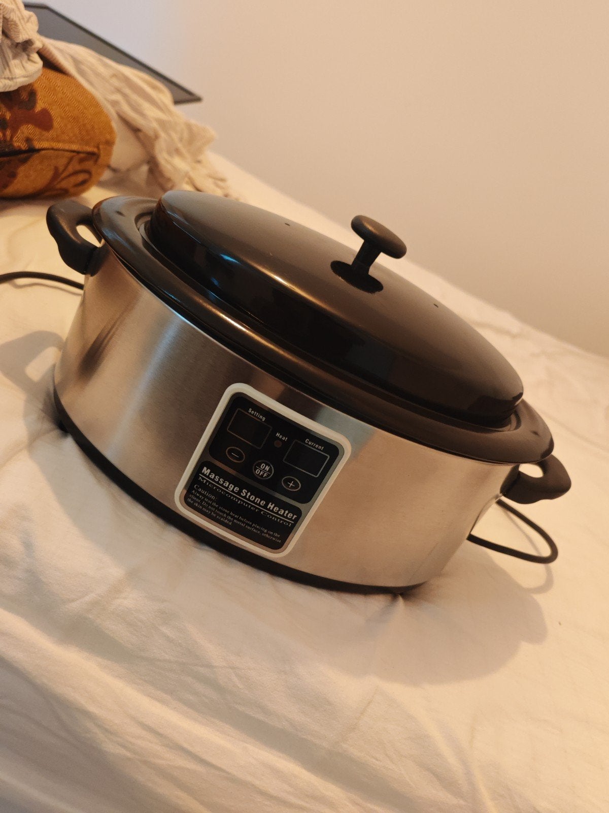 massage stone heater, Ophalen, Zo goed als nieuw, Hotstone
