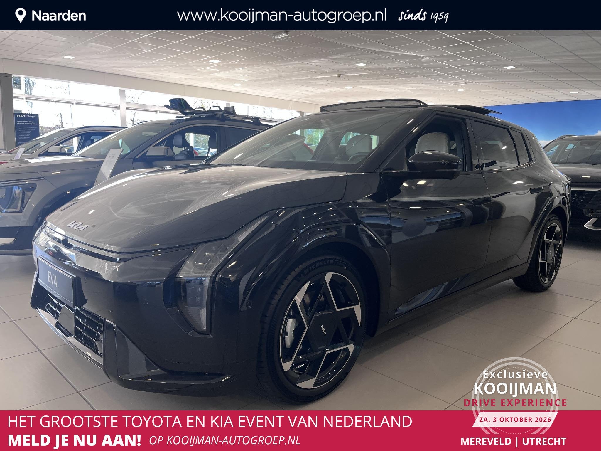 Kia EV4 GT-PlusLine 81.4 kWh NU OP VOORRAAD! BEL ONS VOOR SC, Auto's, 81 kWh, 510 min, Parkeerassistent, 204 pk