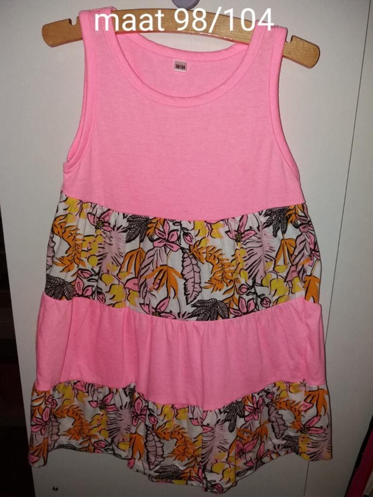 Roze zomerjurkje jurkje maat 98 104, Ophalen of Verzenden, Zo goed als nieuw, Meisje, Jurk of Rok