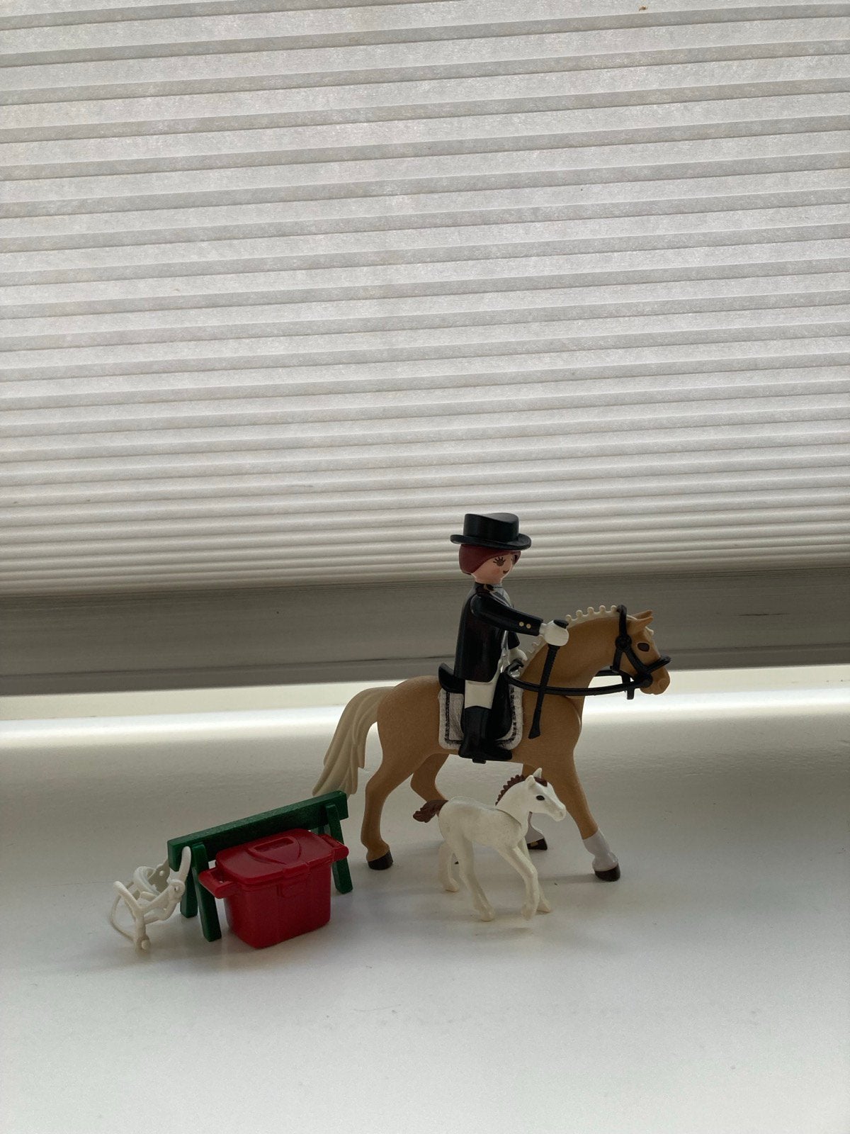 Playmobil ruiter met paard, veulen en extra’s, Ophalen of Verzenden, Zo goed als nieuw