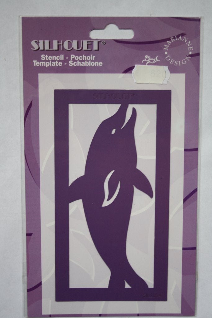 Silhouet stencil dolfijn, Verzenden, Nieuw, Dieren, Pons of Mal