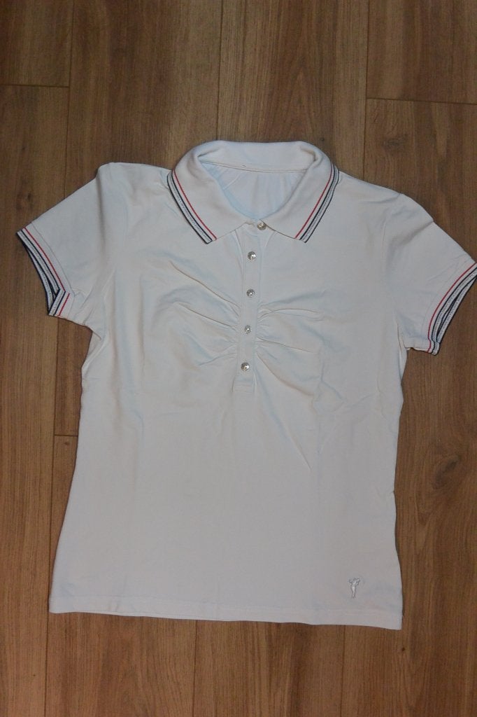 Golfino polo shirt 38 wit, Ophalen of Verzenden, Gebruikt, Kleding, Overige merken